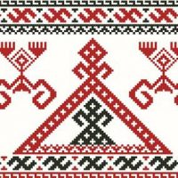 Славянский оберег Рожаница, схема вышивки