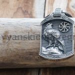 Оберег Символ Велеса Оберег Сокол. Вверху справа Коловрат. Серебро 925 пробы. 46/30 мм. Вес примерно 30 гр. Цена 6500р.