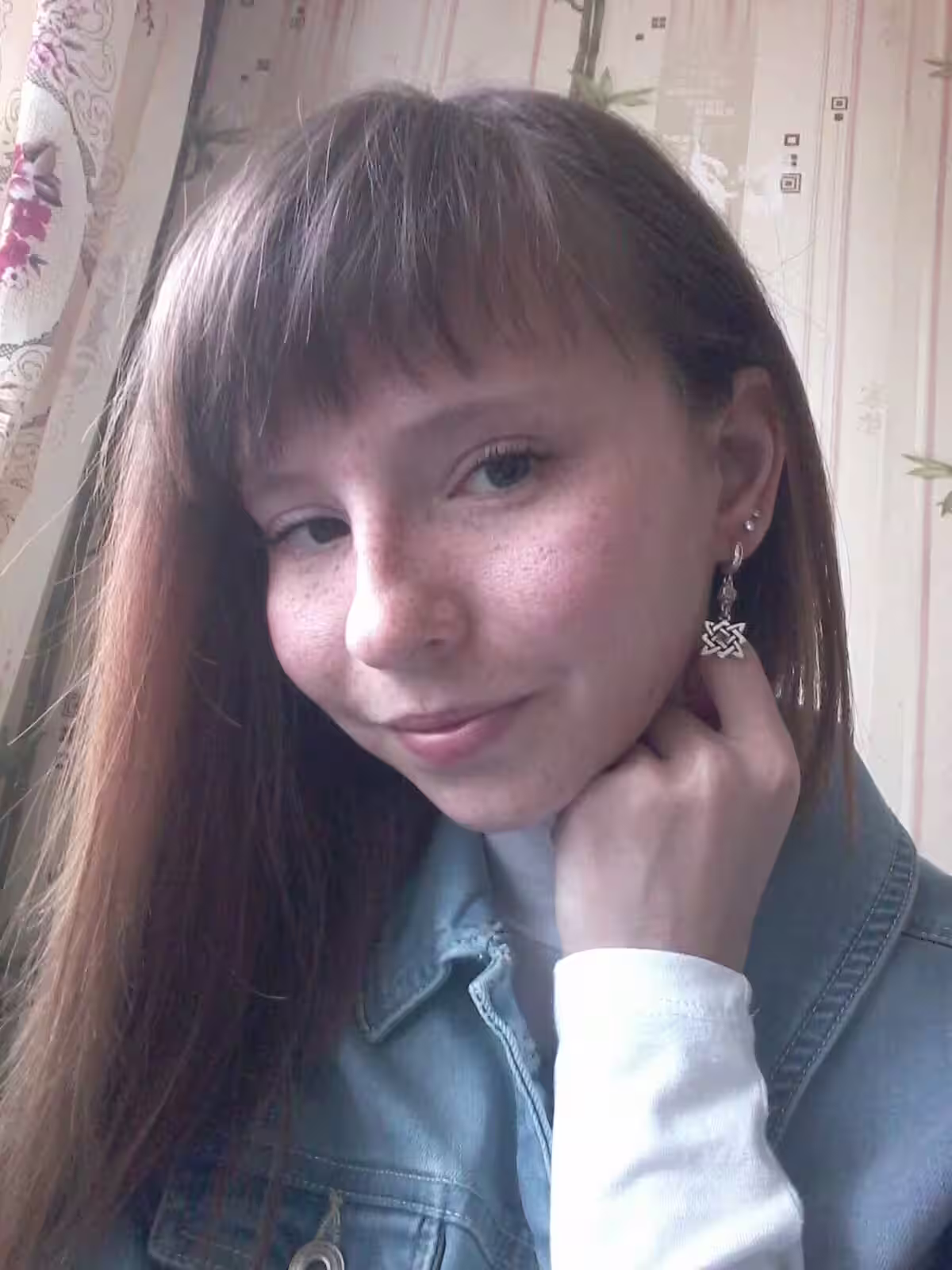 Фото отзыва покупателя Анастасия — Серьги Звезда Руси вставка гранат — Мастерская Ярило